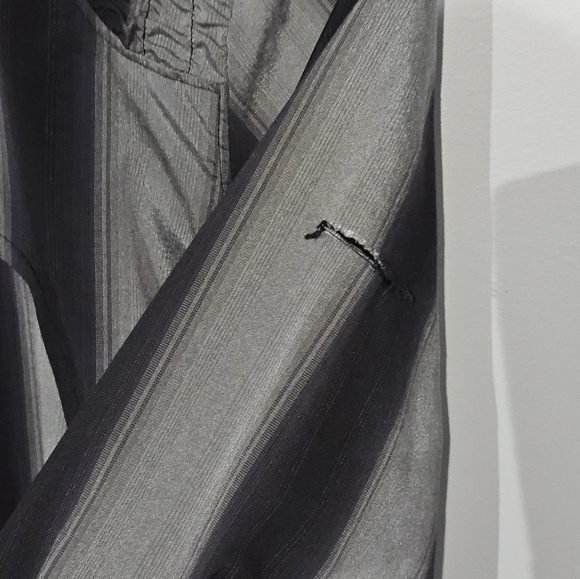 Lululemon: Track and Field Jacket - Black gray Striped Size 6-8 - Picture 3 of 6